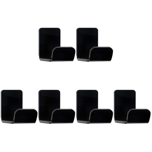 6Pièces Support Casque Noir Polyvalent Pour Usage Domestique 2