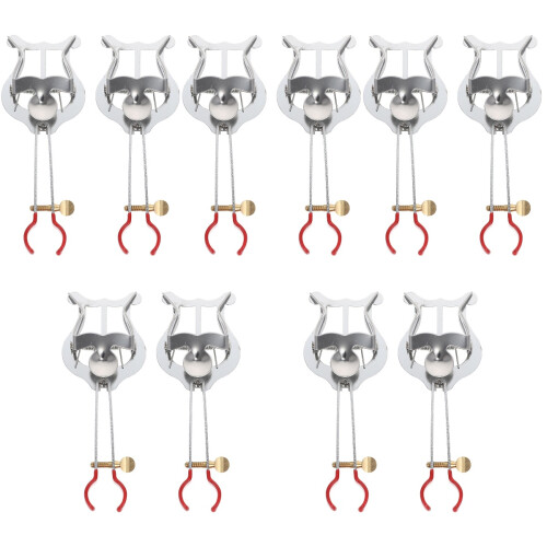 10Pièces Clip -Partition Clarinette Argent Durable Pour Maison 2
