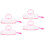 4Pièces Boîte À Lingettes Bébé Compacte Rose Pour Usage Extérieur 6