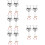 10Pièces Clip -Partition Clarinette Argent Durable Pour Maison 11