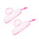 4Pièces Boîte À Lingettes Bébé Compacte Rose Pour Usage Extérieur 1