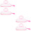 4Pièces Boîte À Lingettes Bébé Compacte Rose Pour Usage Extérieur 8