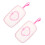 4Pièces Boîte À Lingettes Bébé Compacte Rose Pour Usage Extérieur 3