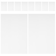 30Pièces Films Thermorétractables PVC Blancs Pour Bricolage