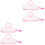 4Pièces Boîte À Lingettes Bébé Compacte Rose Pour Usage Extérieur 5