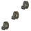 3Pièces Ceintures Nylon Tactiques Vertes Rapide Durable 5