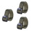 3Pièces Ceintures Nylon Tactiques Vertes Rapide Durable 6