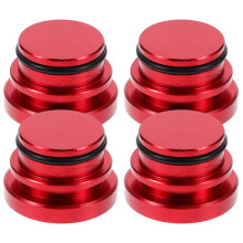 16Pièces Bouchons De Prise Allume-Cigare Auto Rouge En Aluminium Chic