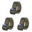 3Pièces Ceintures Nylon Tactiques Vertes Rapide Durable 2