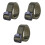 3Pièces Ceintures Nylon Tactiques Vertes Rapide Durable 3