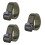 3Pièces Ceintures Nylon Tactiques Vertes Rapide Durable 7
