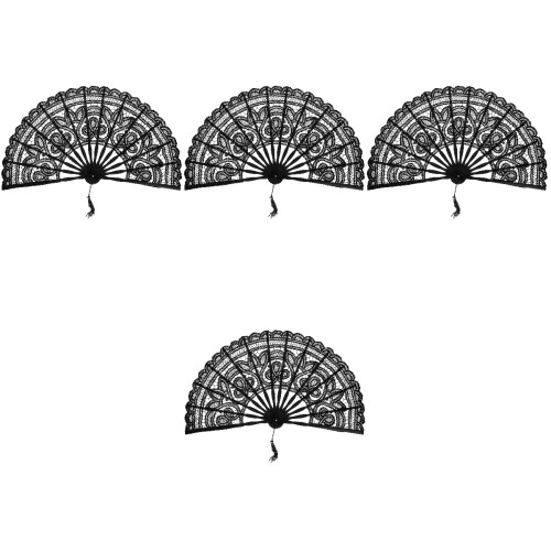 4Pièces Éventails En Bambou Pour 2