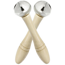 6Pièces Cloches De Service Beige Bois Métal Idéales Pour Entraînement