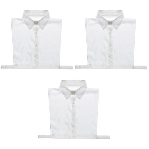 3Pièces Factice Femme Chemise Pour Pulls Robes 2
