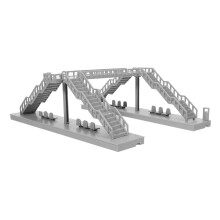 5Ensembles Pont Collectible En ABS Gris Pour Mini