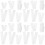 4Ensembles Blanches Coton Sublimation Personnalisables DIY 5