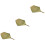 3Pièces Éventails Tressés Bambou Vert Portable Usage Estival 5