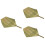 3Pièces Éventails Tressés Bambou Vert Portable Usage Estival 6