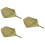 3Pièces Éventails Tressés Bambou Vert Portable Usage Estival 7