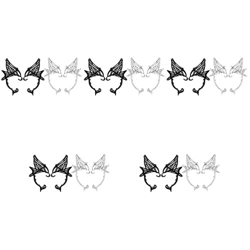 10Paires Wrap Boucles Oreilles Métal Durable 2