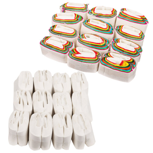 120Pièces Bobines Papier Bouche Décorations Rigolotes Pour Spectacle 2