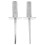 2Pièces Base Stable Football Argenté Usage Extérieur 1