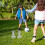 2Pièces Base Stable Football Argenté Usage Extérieur 5