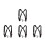 4Pièces Harnais Saxophone Nylon Noir Réglable Usage 6
