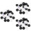 3Ensembles Pièces De Backgammon Plastique Noires Et Blanches Pour Jeu 8