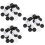 3Ensembles Pièces De Backgammon Plastique Noires Et Blanches Pour Jeu 9