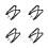 4Pièces Harnais Saxophone Nylon Noir Réglable Usage 7