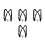 4Pièces Harnais Saxophone Nylon Noir Réglable Usage 3