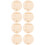 8Pièces Enseignes Bébé Bois Beige Pour 5