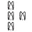 4Pièces Harnais Saxophone Nylon Noir Réglable Usage 5