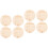 8Pièces Enseignes Bébé Bois Beige Pour 4