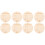 8Pièces Enseignes Bébé Bois Beige Pour 2