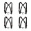 4Pièces Harnais Saxophone Nylon Noir Réglable Usage 8