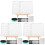 3Ensembles Tableaux Blancs Double-Face Compacts Pour Usage Éducatif 4