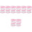 8Pièces Cage D’élevage Tissu Rose Et 5