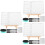 3Ensembles Tableaux Blancs Double-Face Compacts Pour Usage Éducatif 8
