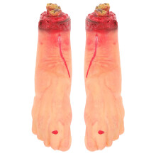 4Pièces Pieds Faux Brisés Multi Couleur Accessoires Décor Effrayant