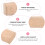 4Pièces De En Bois Khaki Confortable Durable 10