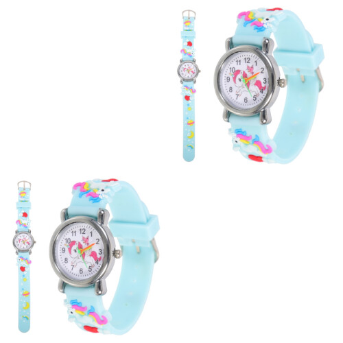 2Pièces Enfants Tableau Bracelet Silicone 2