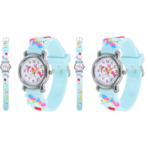 2Pièces Enfants Tableau Bracelet Silicone 1