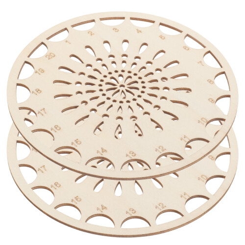 4Pièces Support En Bois Pour De Fil À Broder Coloré Légèr 2