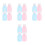 16Pièces Distributeurs Nail Remover Plastique Assorties 5