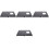 4Pièces Table Portable Pliable Camping Noir En Acier Inoxydable 5