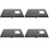 4Pièces Table Portable Pliable Camping Noir En Acier Inoxydable 7