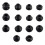 14PCS Tie Rod Boot Kit MultiSize Rubber Ball Joint Boot Replacement for Suspension Protection 1