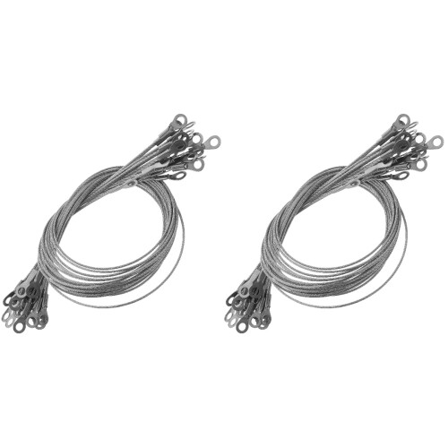 40Pièces Câble De Pour Bateau Inox Argent Suspension Durable 1